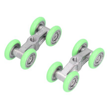 High Quality Material Pulley Stainless Steel Sliding Door Floor Track Silent Experience Acid Resistance Alkali Resistance L Shaped Detachable Insert