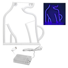 Fun Cat Neon Light USB Operated Neon Sign LED Wall Art Decor With Hanging Hooks Suitable For Home Parties Weddings And Events
