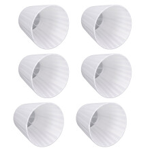 6 Pack Fabric Droplight Shades for Wall Lamps