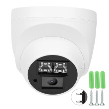 5MP Resolution Smart Dual Illuminator Security Camera Infrared Night Vision Up To40Meters Weatherproof Surveillance Dome With Built-In MIC