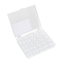 Plastic Sewing Machine Bobbins Set, Transparent High Quality Bobbins With Storage Box, Standard Size Compatible With Brother Singer Durable
