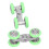 2pcs Stainless Steel 20mm Roller Wheel for Shower Doors, M6 Thread 14
