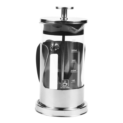 Compact 350ml Coffee Press, Borosilicate & Steel 2