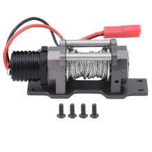 Guincho Premium para Crawler RC, Sistema de Controle Remoto com Dois Botões e Corpo em Liga de Alumínio para Veículos Off-Road, Controle Sem Fio