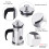 Compact 350ml Coffee Press, Borosilicate & Steel 2