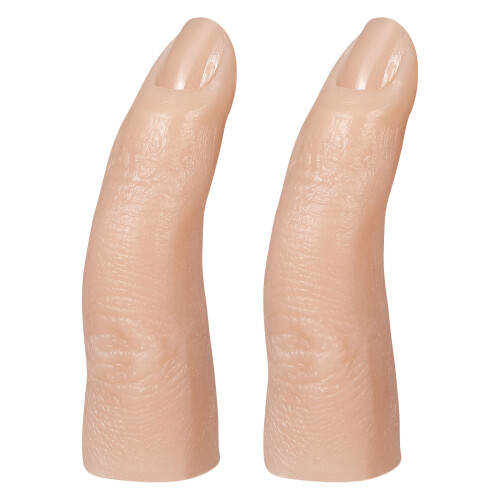 2Stk Flexibler Silikon Übungsfinger Realistisch Khaki