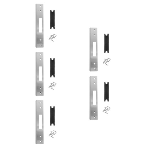 5Ensembles Plaques De Serrure Durable Acier Argent