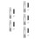 5Ensembles Plaques De Serrure Durable Acier Argent 8