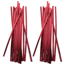 800Pcs Red Metal Twist Ties for Food Bags Bakery Bread Sealing Wire