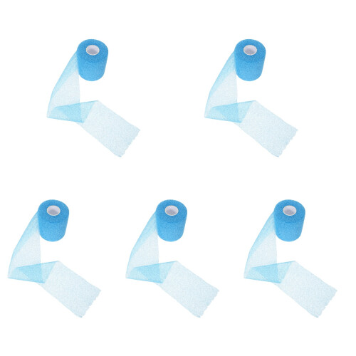 Skyblauwe Elastische Sportbandage Ademend Wrap Voor Training