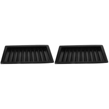 2St Acryl Poker Chip Rack Zwart Handige Chip Opslag Voor Poker