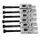 6Pcs Double Locking Tremolo Saddles, Silver 16