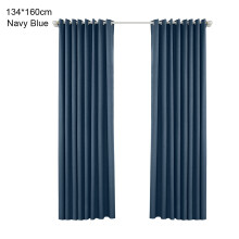 (Navy Blue, 134*160cm(punched)) Blackout Curtains for Bedroom & Living Room