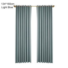 (Light Blue, 134*160cm(punched)) Blackout Curtains for Bedroom & Living Room