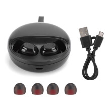 Touch Control Wireless Earbuds Waterproof Active Noise Cancelling Stereo Sound Quality Long Playback Time Built In Microphone Comfortable Fit Smart