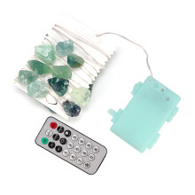 Lumini LED elegante cu cristal fluorescent, cu șir de lumini, alimentate cu baterii, pentru petrecere creativă, cu fluorit natural, pentru casă