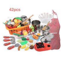 Children's Chef Costume Kit, Chef Hat and Apron Combination High Quality BPA Free ABS Plastic Toys for Pretend Play Encourages Social Interaction