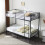 3Ft Bunk Bed Frame Metal Loft Sleeper with Ladder Guard Rail Heavy Duty 4