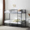 3Ft Bunk Bed Frame Metal Loft Sleeper with Ladder Guard Rail Heavy Duty 6