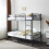 3Ft Bunk Bed Frame Metal Loft Sleeper with Ladder Guard Rail Heavy Duty 7