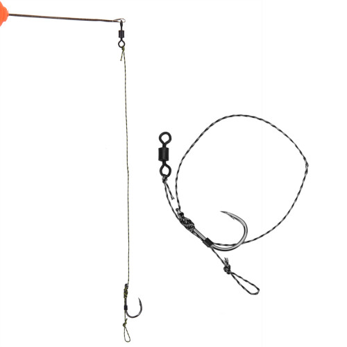 Σύρμα ψαρέματος Carolina Rig Live Bait Rig από ανοξείδωτο ατσάλι, ανθεκτικό και άθραυστο 1