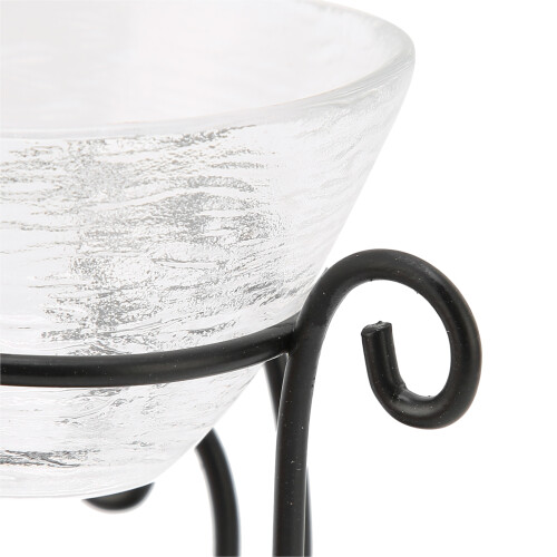 Iron Glass Essential Oil Burner Aromatherapy Diffuser 80ML 12.6cm 1