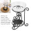 Iron Glass Essential Oil Burner Aromatherapy Diffuser 80ML 12.6cm 7