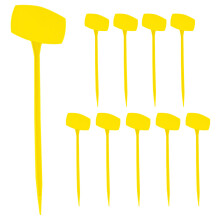 10Stk Gelbe Gartenmarkierer Pflanzenschilder Beschriftbar Und