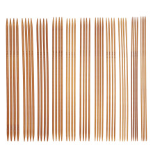 Knitting Kits With Carbonized Bamboo Needles Including Circular And Double Pointed Types Smooth Glossy Surface For DIY Home Decor Sock Making And More
