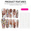 (S) 10 Ongles Faux Strass Dégradé Marron 2