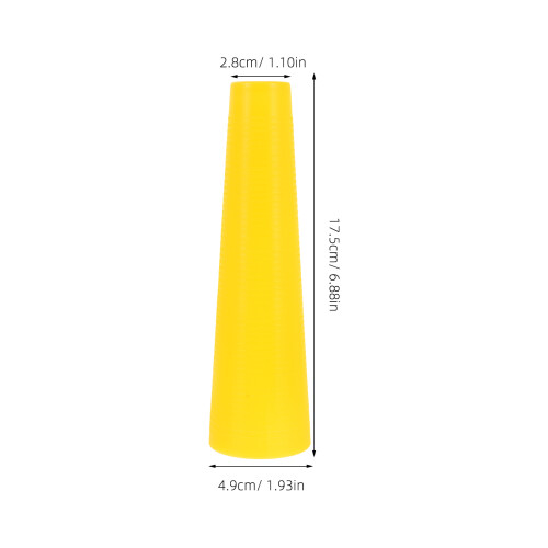 10Pcs Tapered Yellow Plastic Bobbins for Smooth Thread Winding 1
