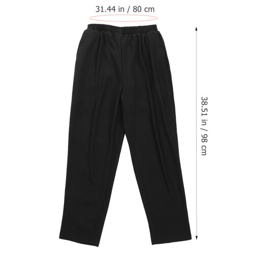 Black Chef Pants For Chefs In Hotel 1pcs 1