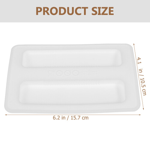 2 Slice Silicone Toaster Cover For Bread Maker - White 1