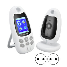 Two Way Talk Baby Monitor With App Control, No Glow Night Vision Camera Room Thermometer Wireless Connection Up To260M Compatibility With Ios