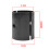2Pièces Plaque Conversion Guidon Aluminium Noir 2