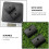 2Pièces Plaque Conversion Guidon Aluminium Noir 4