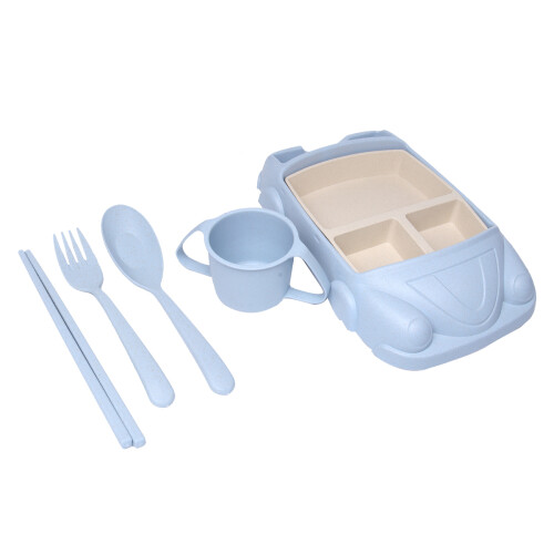 2St Tarwe Kinderbord Set Met Design En Veilige 2