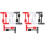 18Pcs Label Holder Clamps Durable Plastic 360 Rotating Name Tag Clips 2