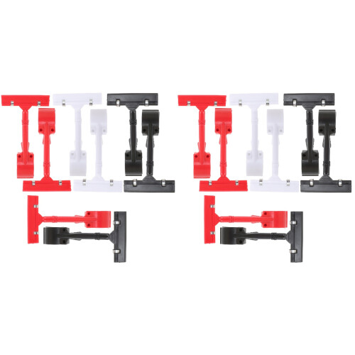 18Pcs Label Holder Clamps Durable Plastic 360 Rotating Name Tag Clips 1