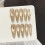 (M) 10PCS Gold Gradient Cross Nails Wedding Party 5