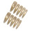 (M) 10PCS Gold Gradient Cross Nails Wedding Party 7