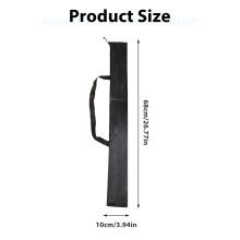 (Black, 68cm x 10cm) Waterproof Fishing Rod Bag for Gear & Bats