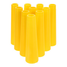 10Pcs Tapered Yellow Plastic Bobbins for Smooth Thread Winding