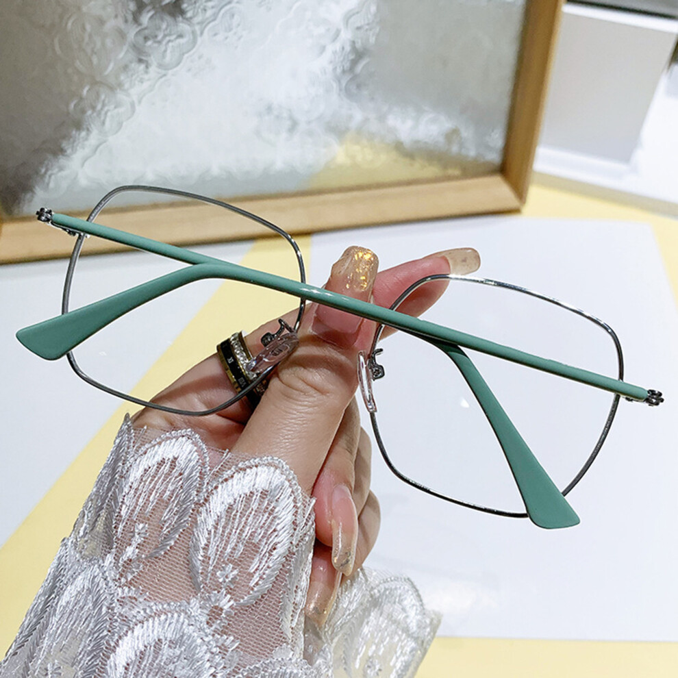 Dachuang Beauty (Silver Frame, 200) Color-Changing Gaming Glasses For Eyestrain Relief