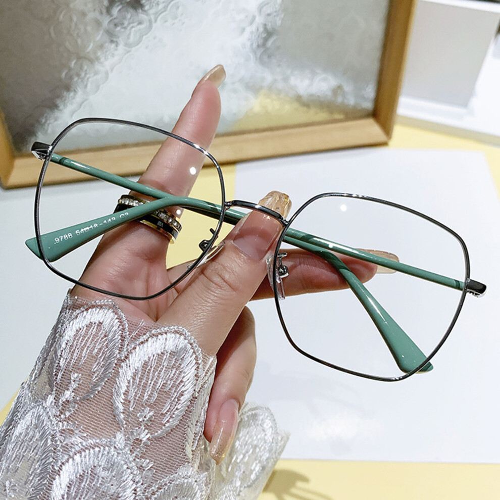 Dachuang Beauty (Silver Frame, 250) Color-Changing Gaming Glasses For Eyestrain Relief