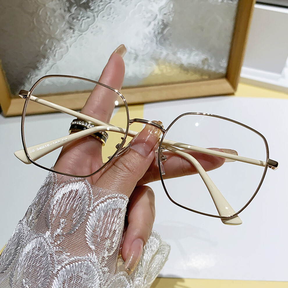 Dachuang Beauty (Rose Gold Frame, 200) Color-Changing Gaming Glasses For Eyestrain Relief