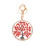 (red) Tree Keychain Alloy Pendant, Home Decor Gift 1