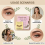 (Glue Type) Natural Brown Press-On Eyelashes for Everyday Makeup 5