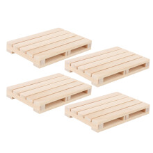 Massief houten drankonderzetters van natuurlijk beukenhout, vierkant, antislip, hittebestendig, voor tafeldecoratie, multifunctioneel, 4 stuks