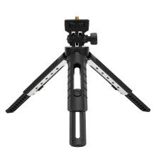 Versatile Mini Tripod with Multiple Mounting Options, Supports LED Lights and Mobile Phones, Sturdy Non Slip Base for Stable Video Recording